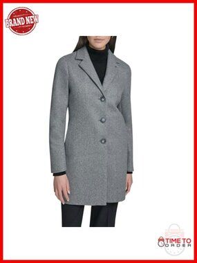 Faux Wool Overcoat Longline Winter Wool-Look Coat